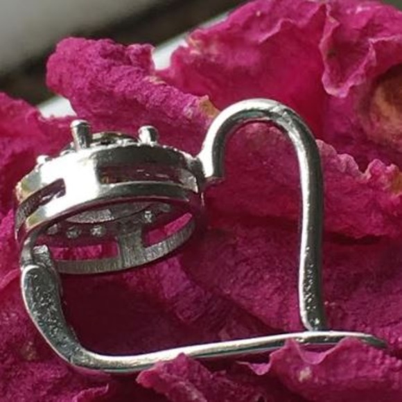 Peridot Drop Earrings Sterling Silver - Picture 4 of 4